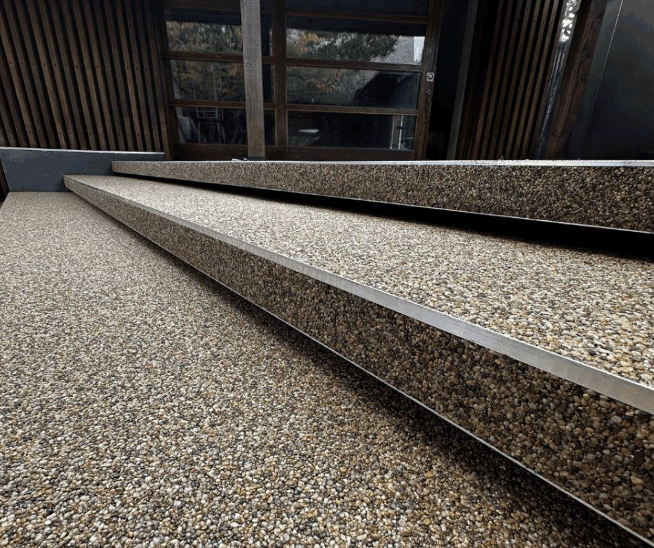 Resin Bound Stone Carpet Staircase